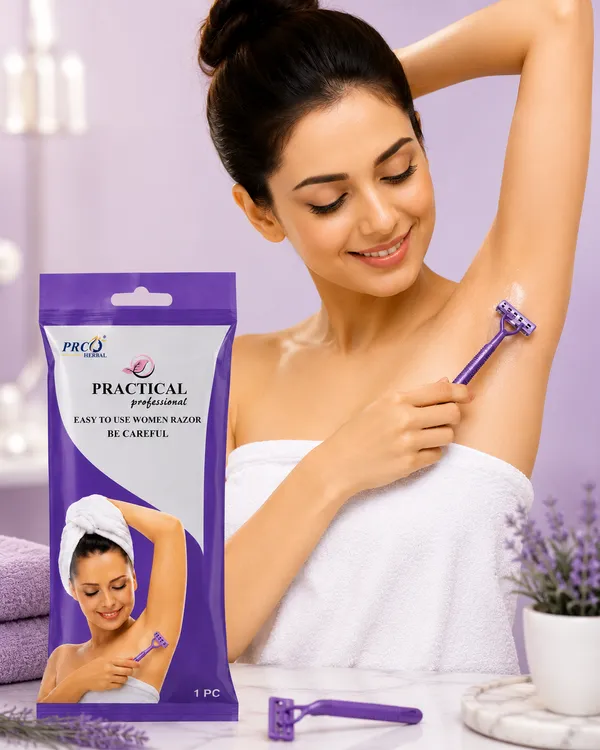 PRC_HERBAL_Women's_Disposable_Body_Razor_BE_Beautifil_|_Smooth,_Safe_&_Painless_Hair_Removal_Razor_for_Underarms,_Arms,_Legs_&_Bikini_Line_|_(Pack_Of_8)