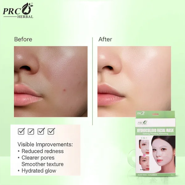 PRC_HERBAL_–_HYDROCOLLOID_FACIAL_SHEET_MASK_(ALOE_VERA_+_CUCUMBER)__(Pack_Of_2)