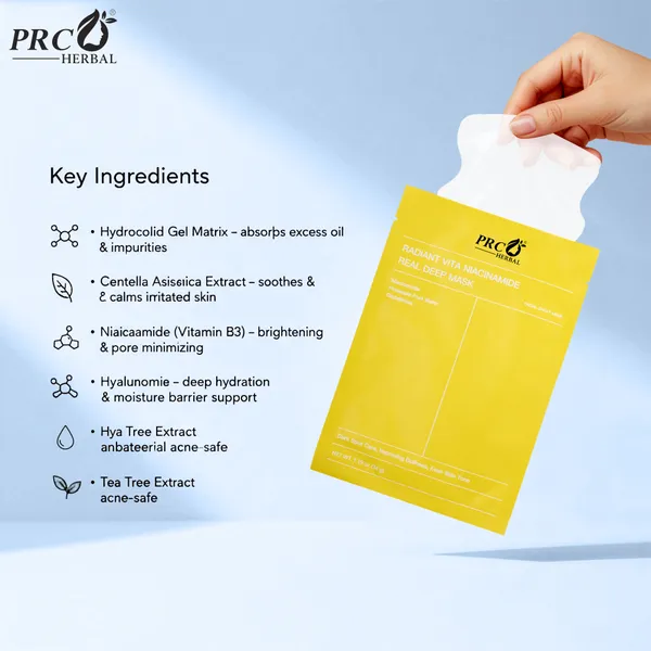 PRC_HERBAL_–_HYDROCOLLOID_FACIAL_SHEET_MASK_(VITAMIN_-_C)__(Pack_Of_2)