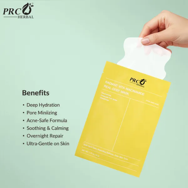 PRC_HERBAL_–_HYDROCOLLOID_FACIAL_SHEET_MASK_(VITAMIN_-_C)__(Pack_Of_2)