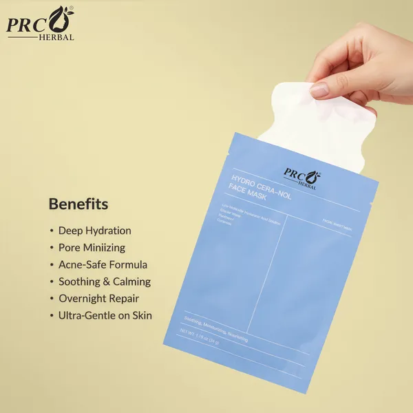 PRC_Herbal_Hydro-Collagen_Overnight_Face_Mask_PACK_OF_4|_Korean_Glass_Skin_Hydrogel_Mask_for_Deep_Hydration,_Pigmentation,_Anti-Aging_&_Pore_Minimizing_|_Hyaluronic_Acid,_Niacinamide,_Water_&_D-Tan,_34_gms_(pack_of_1)