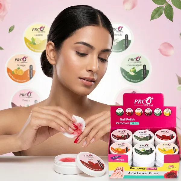 PRC_Herbal_Nail_Polish_Remover_Wipes_–_Acetone_Free_|_6_Fragrance_Variants_|_Vitamin_E_Enriched_|_Gentle_&_Travel-Friendly_Nail_Cleaner_(PACK_OF_24)