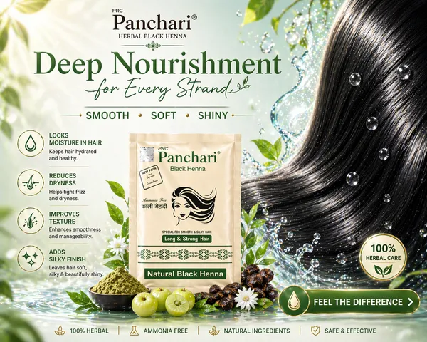 PRC_Panchari_Herbal_Black_Henna_Powder_(Gold_pause)_Pack_Of_20_–_Ammonia_Free_Natural_Hair_Color_for_Grey_Coverage_|_Smooth,_Silky_&_Long_Strong_Hair_Mehndi_(800Gms)