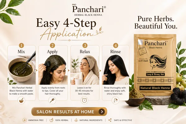 PRC_Panchari_Herbal_Black_Henna_Powder_(Gold_pause)_Pack_Of_20_–_Ammonia_Free_Natural_Hair_Color_for_Grey_Coverage_|_Smooth,_Silky_&_Long_Strong_Hair_Mehndi_(800Gms)