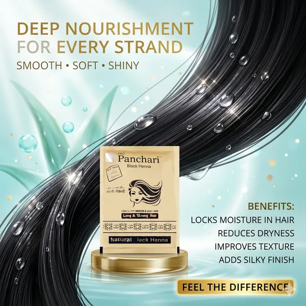 PRC_Panchari_Herbal_Black_Henna_Powder_(Gold_pause)_Pack_Of_20_–_Ammonia_Free_Natural_Hair_Color_for_Grey_Coverage_|_Smooth,_Silky_&_Long_Strong_Hair_Mehndi_(800Gms)
