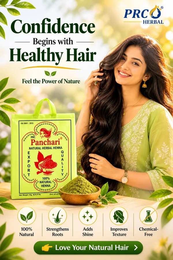 PRC_Panchari_Natural_Henna_Powder_1Kg_(PACK_OF_5)|_100%_Pure_Herbal_Mehndi_for_Hair_|_Chemical-Free_Hair_Color_&_Conditioning