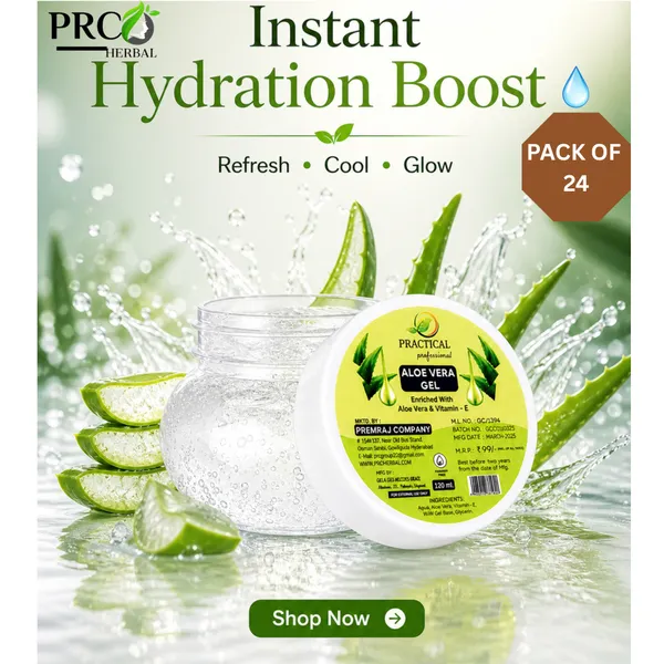 PRC_Practical_Aloe_Vera_Gel_White__120ml__(PACK_OF_24)_|_Hydrating_&_Soothing_Gel_with_Vitamin_E_|_For_Face,_Skin_|_Non-Sticky_Daily_Moisturizer