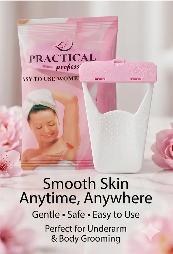 PRC_Practical_Professional_Easy_to_Use_Women_Razor_|_Safe_&_Gentle_Hair_Removal_Razor_for_Underarm_&_Body_|_Travel-Friendly_|_Pack_Of_48_/_4_Sheet