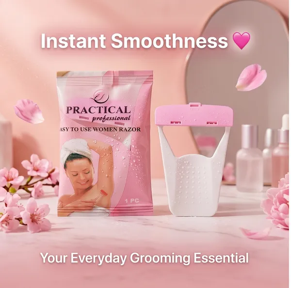 PRC_Practical_Professional_Easy_to_Use_Women_Razor_|_Safe_&_Gentle_Hair_Removal_Razor_for_Underarm_&_Body_|_Travel-Friendly_|_Pack_Of_48_/_4_Sheet