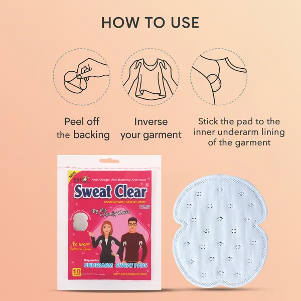 PRC_Sweat_Clear_Disposable_Underarm_Sweat_Pads_(40_PADS)_For_Women_&_Men,_Folded,_Sweat_Absorbent,_Stain_Proof,_With_Anti-Bacterial_Technology,_Bad_Odour_Control,_Skin_Friendly,_Safe_On_Any_Type_Of_Fabrics_(Each_Pack_Contain_10_Pads)_Pack_Of_4