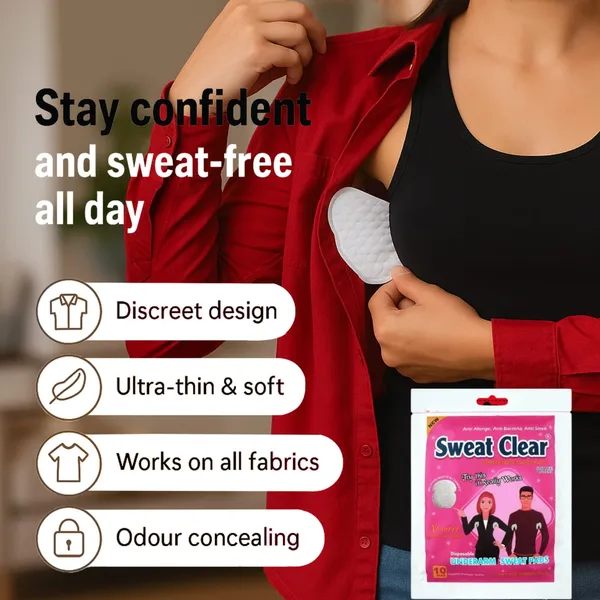 PRC_Sweat_Clear_Disposable_Underarm_Sweat_Pads_(40_PADS)_For_Women_&_Men,_Folded,_Sweat_Absorbent,_Stain_Proof,_With_Anti-Bacterial_Technology,_Bad_Odour_Control,_Skin_Friendly,_Safe_On_Any_Type_Of_Fabrics_(Each_Pack_Contain_10_Pads)_Pack_Of_4