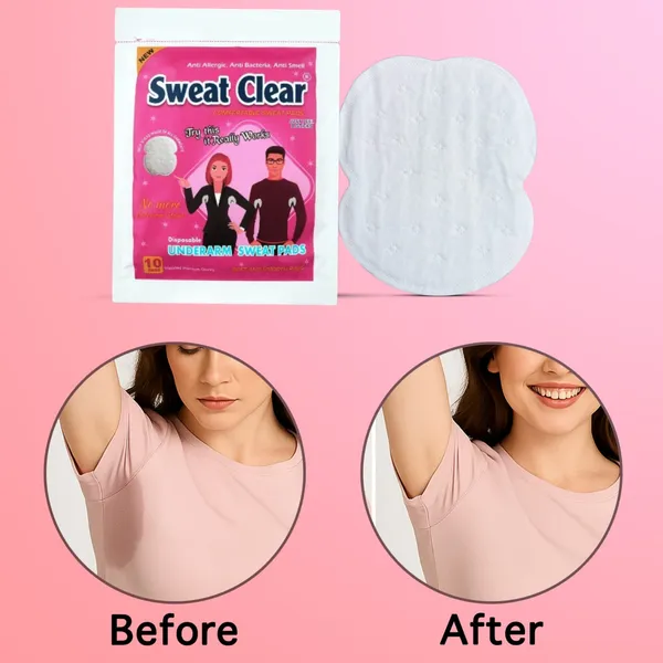 PRC_Sweat_Clear_Disposable_Underarm_Sweat_Pads_(40_PADS)_For_Women_&_Men,_Folded,_Sweat_Absorbent,_Stain_Proof,_With_Anti-Bacterial_Technology,_Bad_Odour_Control,_Skin_Friendly,_Safe_On_Any_Type_Of_Fabrics_(Each_Pack_Contain_10_Pads)_Pack_Of_4