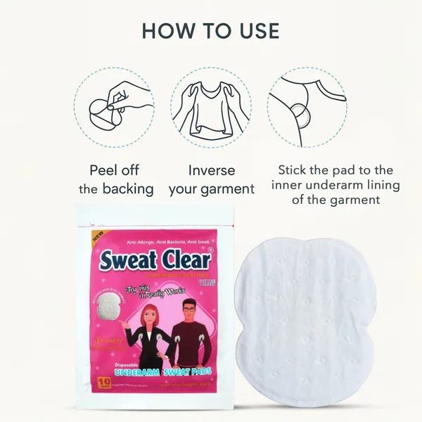 PRC_Sweat_Clear_Disposable_Underarm_Sweat_Pads_(40_PADS)_For_Women_&_Men,_Folded,_Sweat_Absorbent,_Stain_Proof,_With_Anti-Bacterial_Technology,_Bad_Odour_Control,_Skin_Friendly,_Safe_On_Any_Type_Of_Fabrics_(Each_Pack_Contain_10_Pads)_Pack_Of_4