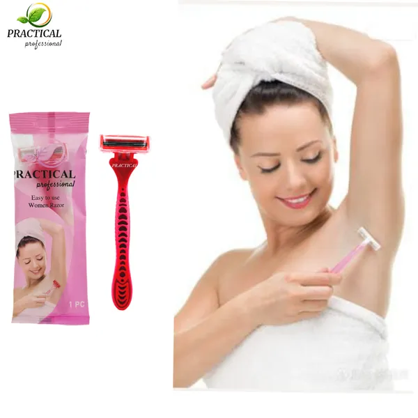 PRC_Practical_Disposable_Women_Easy_To_Use_Arm_&_Body_Razor_with_Double_Blade_Lightweight_Grip_Razor_For_Body_(Pack_Of_4)