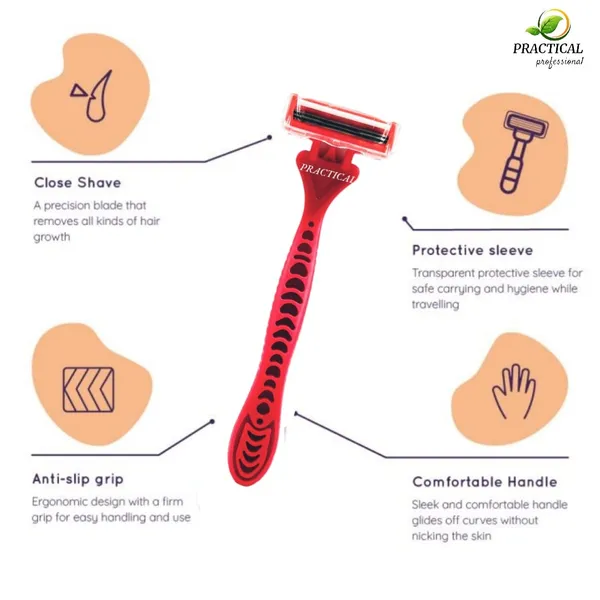PRC_Practical_Disposable_Women_Easy_To_Use_Arm_&_Body_Razor_with_Double_Blade_Lightweight_Grip_Razor_For_Body_(Pack_Of_4)