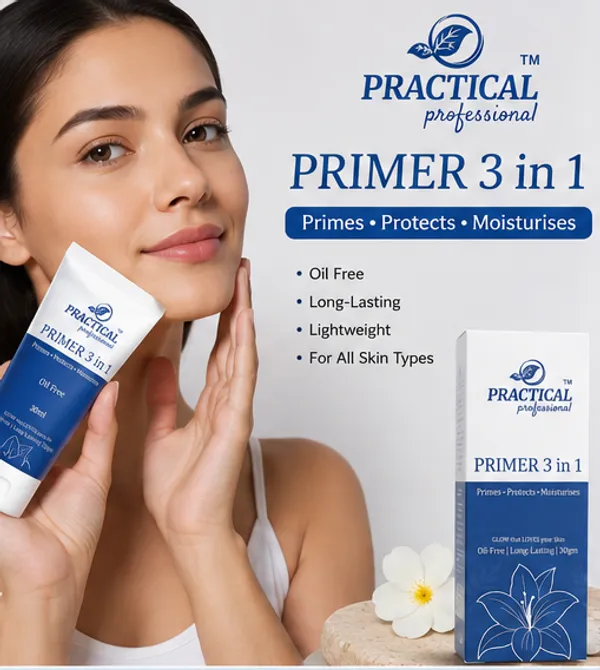 PRC_Practical_Professional_3-In-1_Face_Primer_Makeup_Base,_Oil_Free_,_Primes_,_Protects_&_Moisturizer-_For_Smooth,_Radiant_Skin_Pack_Of_2