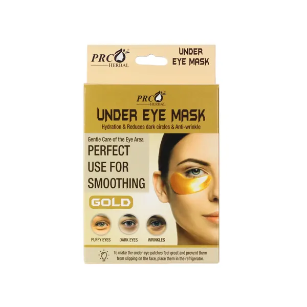 PRC_HERBAL_Under_Eye_Mask_Gold_Hydrating_Patches_For_Dark_Circles,_Perfect_Use_For_Smoothing_,_Puffy_Eyes_&_Wrinkles_Brightening_&_Anti-Wrinkle_Under_Eye_Treatment_(Each_Pack_Contain_4_Eye_Mask)_(Pack_Of_10)