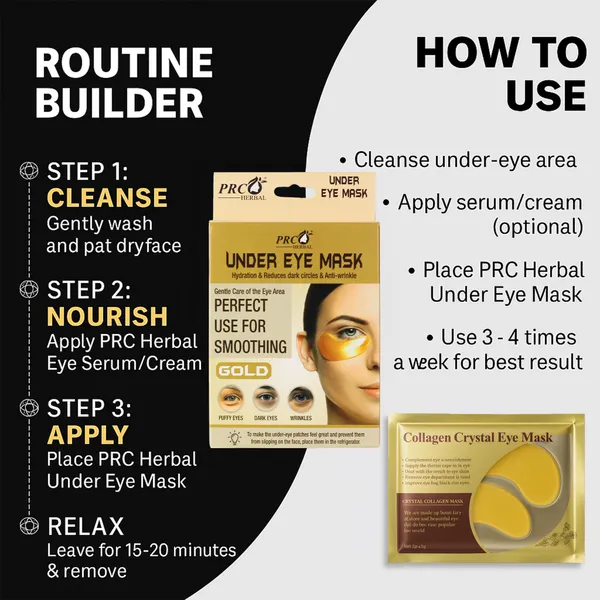 PRC_HERBAL_Under_Eye_Mask_Gold_Hydrating_Patches_For_Dark_Circles,_Perfect_Use_For_Smoothing_,_Puffy_Eyes_&_Wrinkles_Brightening_&_Anti-Wrinkle_Under_Eye_Treatment_(Each_Pack_Contain_4_Eye_Mask)_(Pack_Of_10)