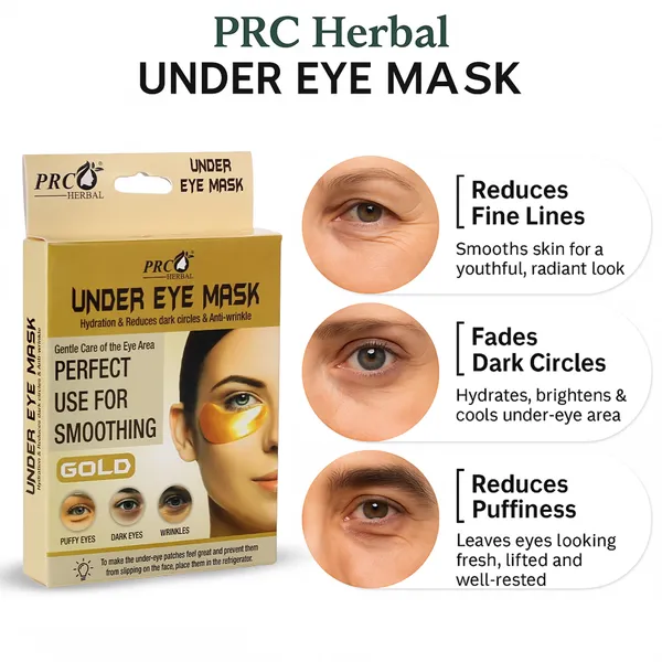 PRC_HERBAL_Under_Eye_Mask_Gold_Hydrating_Patches_For_Dark_Circles,_Perfect_Use_For_Smoothing_,_Puffy_Eyes_&_Wrinkles_Brightening_&_Anti-Wrinkle_Under_Eye_Treatment_(Each_Pack_Contain_4_Eye_Mask)_(Pack_Of_10)