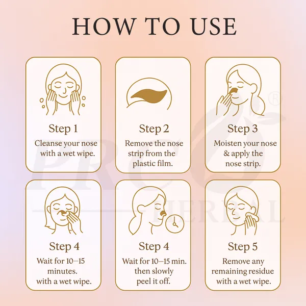 PRC_HERBAL_Nose_Pore_Strips_Charcoal_For_Blackhead_Removal_And_Pore_Tightening_Herbal_Deep_Cleansing_Nose_Pore_Strips_Removes_Dirt,_Oil_&_Whiteheads_(Each_Pack_Contain_10_Strips)_Pack_Of_4
