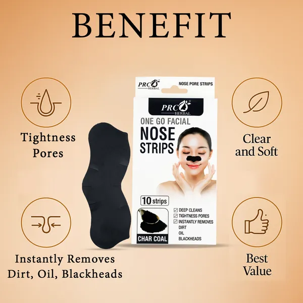 PRC_HERBAL_Nose_Pore_Strips_Charcoal_For_Blackhead_Removal_And_Pore_Tightening_Herbal_Deep_Cleansing_Nose_Pore_Strips_Removes_Dirt,_Oil_&_Whiteheads_(Each_Pack_Contain_10_Strips)_Pack_Of_4