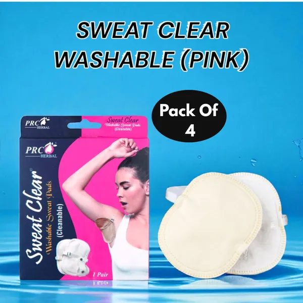 PRC_Sweat_Clear_Premium_Reusable_Washable_Underarms_Sweat_Pads_(Cream),_Under_Arm_Sweat_Protectors,_Breathable_Absorbent_Sweat_Pads_(Each_Pack_Contain_2_Pads)_(Pack_Of_4)