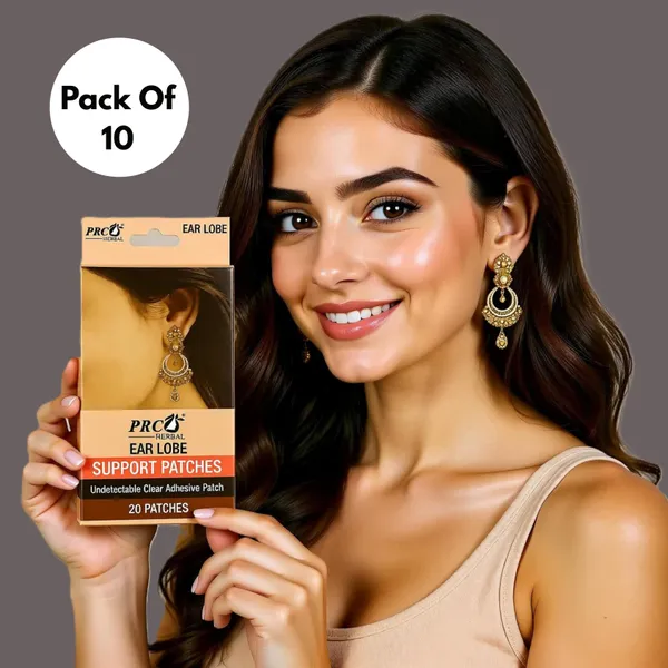 PRC_HERBAL_Transparent_Earlobe_Support_Patches_Women_Invisible_Waterproof_Fashion_Ear_Lobe_Support_For_Earrings_Self_Adhesive_Oval_Ear_Lobe_Tape_Support_For_Heavy_Earrings_Flexible_(Each_Pack_Contain_20_Patches)_Pack_of_10