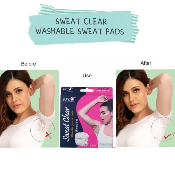 PRC_Sweat_Clear_Premium_Reusable_Washable_Underarms_Sweat_Pads_(Black),_Under_Arm_Sweat_Protectors,_Breathable_Absorbent_Sweat_Pads_(Each_Pack_Contain_2_Pads)_(Pack_Of_3)