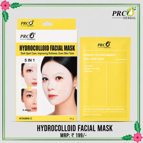PRC_HERBAL_–_HYDROCOLLOID_FACIAL_SHEET_MASK_(VITAMIN_-_C)_PACK_OF_4