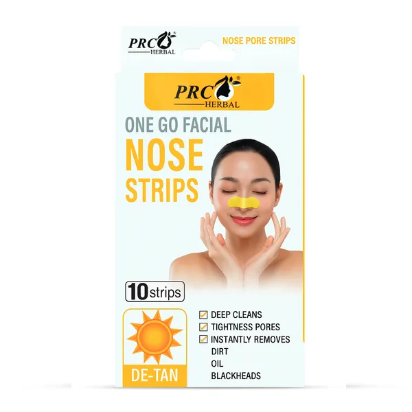 PRC_HERBAL_Nose_Pore_Strips_D-Tan_For_Blackhead_Removal_And_Pore_Tightening_Herbal_Deep_Cleansing_Nose_Pore_Strips_Removes_Dirt,_Oil_&_Whiteheads_(Each_Pack_Contain_10_Strips)_Pack_Of_2