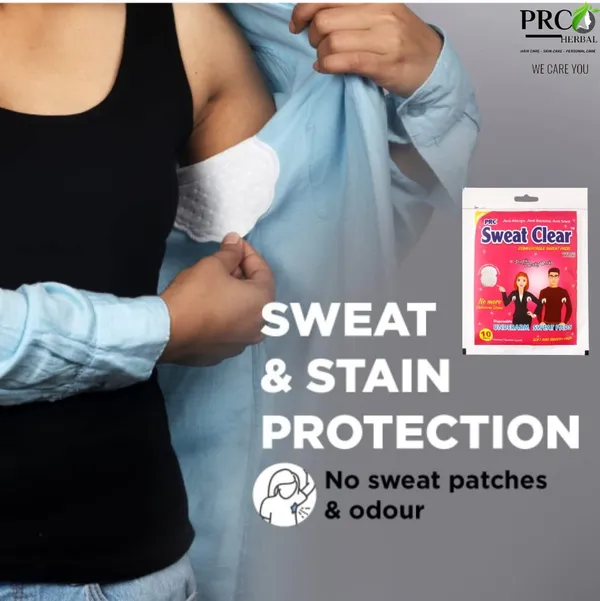 PRC_Sweat_Clear_Disposable_Underarm_Sweat_Pads_(60_PADS)_For_Women_&_Men,_Folded,_Sweat_Absorbent,_Stain_Proof,_With_Anti-Bacterial_Technology,_Bad_Odour_Control,_Skin_Friendly,_Safe_On_Any_Type_Of_Fabrics_(Each_Pack_Contain_10_Pads)_Pack_Of_6