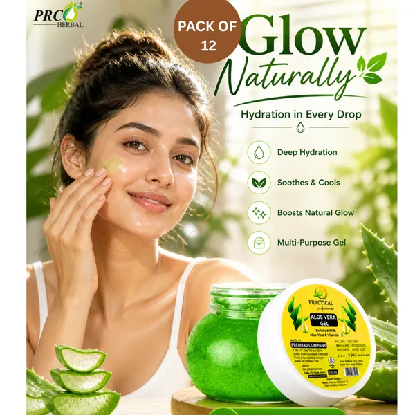 PRC_Herbal_Practical_Aloe_Vera_Gel_Green_120ml_(PACK_OF_12)–_99%_Pure_Aloe_Vera|_Hydrating_Skin_&_Hair_Gel_|_Vitamin_E_Enriched_|_For_Face,_Hair_&_Body