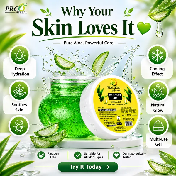 PRC_Herbal_Practical_Aloe_Vera_Gel_Green_120ml_(PACK_OF_12)–_99%_Pure_Aloe_Vera|_Hydrating_Skin_&_Hair_Gel_|_Vitamin_E_Enriched_|_For_Face,_Hair_&_Body