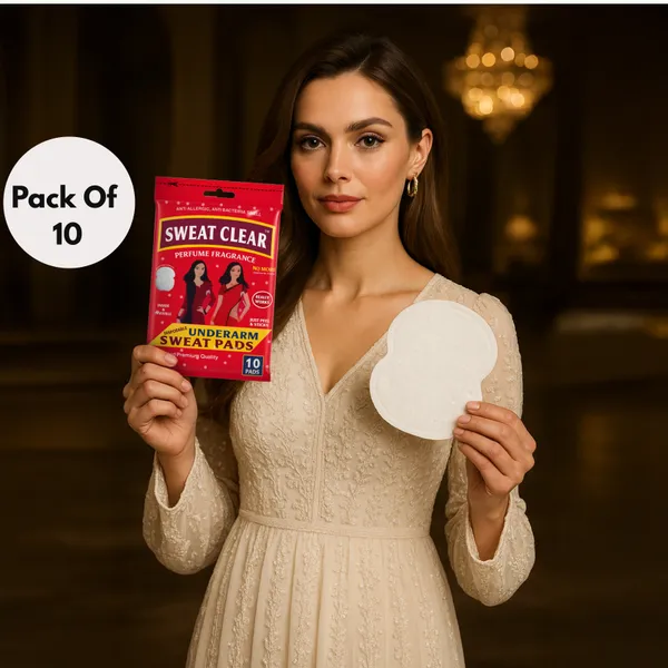 PRC_Sweat_Clear_Disposable_Underarm_Sweat_Pads_(100_Pads)_For_Women_&_Men,_Folded,_Sweat_Absorbent,_Stain_Proof,_With_Anti-Bacterial_Technology,_Bad_Odour_Control,_Skin_Friendly,_Safe_On_Any_Type_Of_Fabrics_(Each_Pack_Contain_10_Pads)_Pack_Of_10