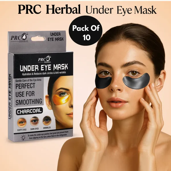 PRC_HERBAL_Under_Eye_Mask_Charcoal_Hydrating_Patches_For_Dark_Circles,_Perfect_Use_For_Smoothing_,_Puffy_Eyes_&_Wrinkles_Brightening_&_Anti-Wrinkle_Under_Eye_Treatment_(Each_Pack_Contain_4_Eye_Mask)_(Pack_Of_10)