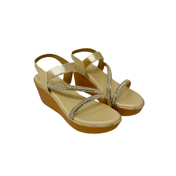 Gold_Vegan_Leather_Premium_&_Elegant_Sandals_For_Women