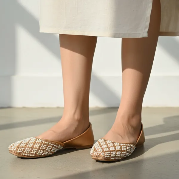 Rose-Gold_Vegan_Leather_Premium_&_Elegant_Flats_For_Women