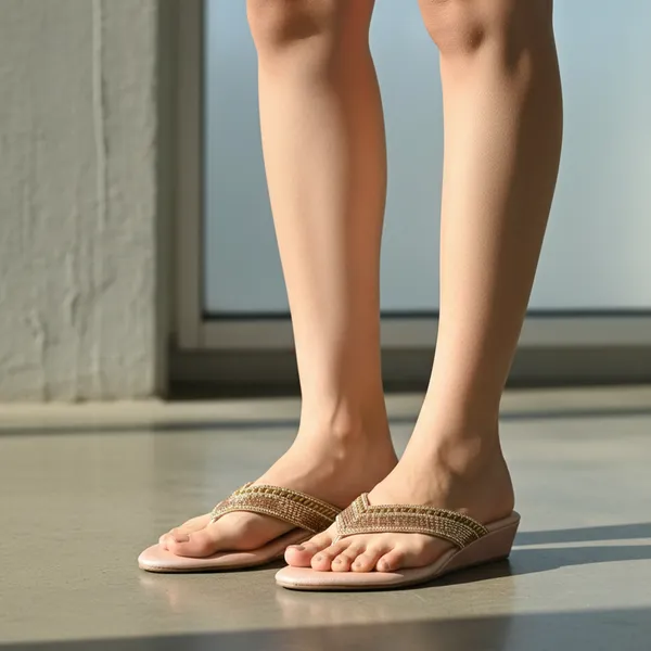 Gold_Vegan_Leather_Premium_&_Elegant_Sandals_For_Women