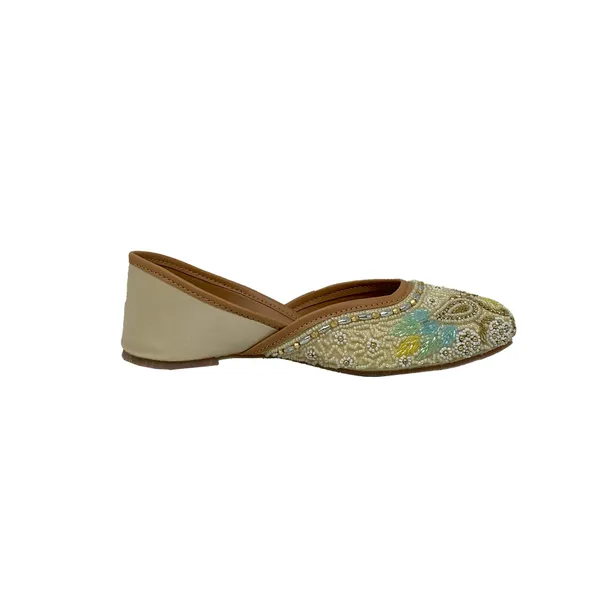 Cream_Vegan_Leather_Premium_&_Elegant_Flats_For_Women