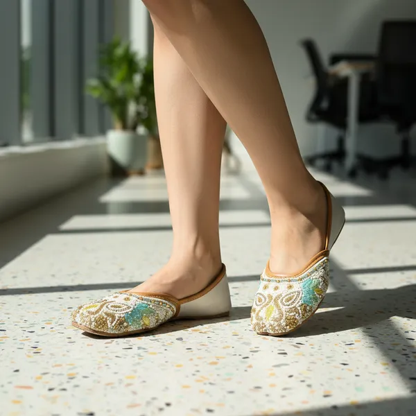 White_Vegan_Leather_Premium_&_Elegant_Flats_For_Women