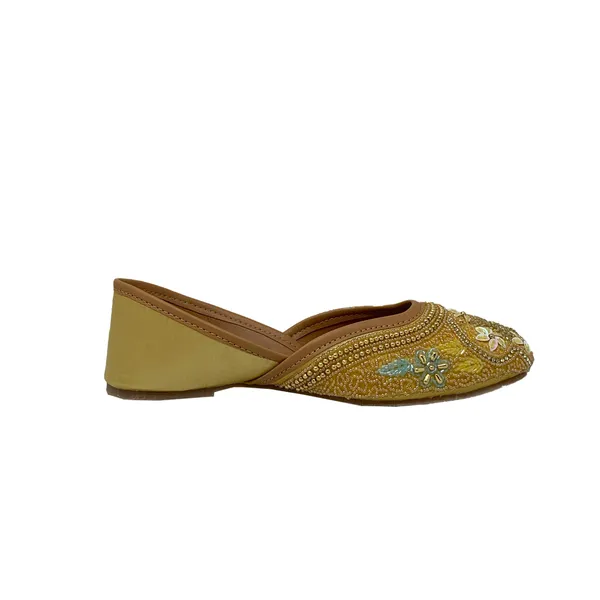 Gold_Vegan_Leather_Premium_&_Elegant_Flats_For_Women