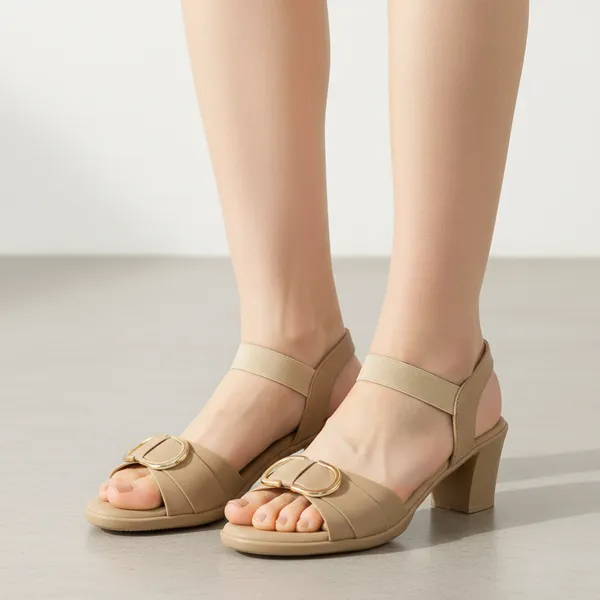 Beige_Vegan_Leather_Premium_&_Elegant_Sandal_For_Women