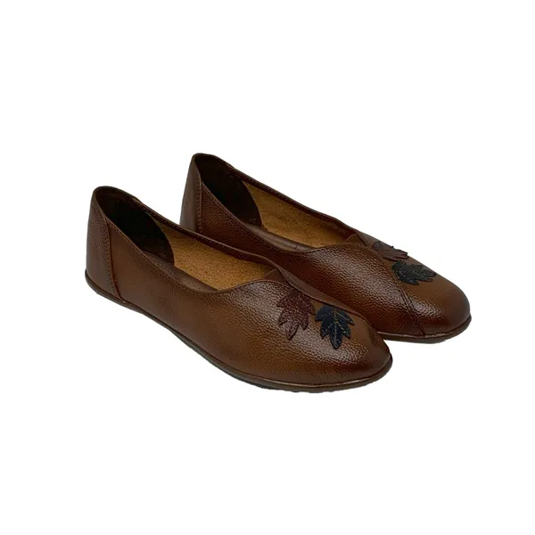 Tan_Dry-Milled_Leather_Premium_&_Elegant_Shoes_For_Women