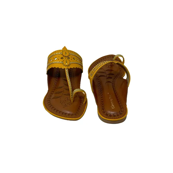 Yellow_Vegan_Leather_Premium_&_Elegant_Sandals_For_Women