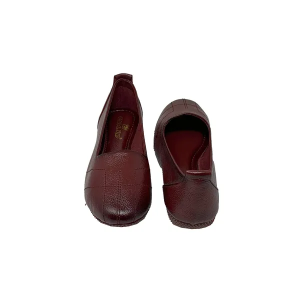 Maroon_Dry-Milled_Leather_Premium_&_Elegant_Flats_For_Women