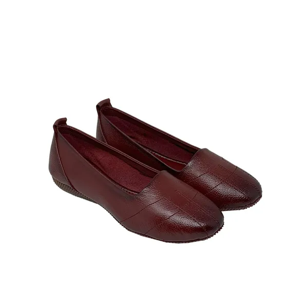 Maroon_Dry-Milled_Leather_Premium_&_Elegant_Flats_For_Women