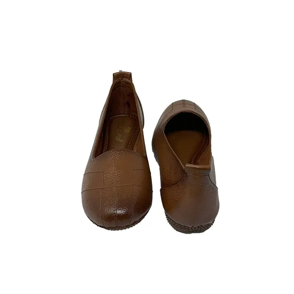 Tan_Dry-Milled_Leather_Premium_&_Elegant_Flats_For_Women