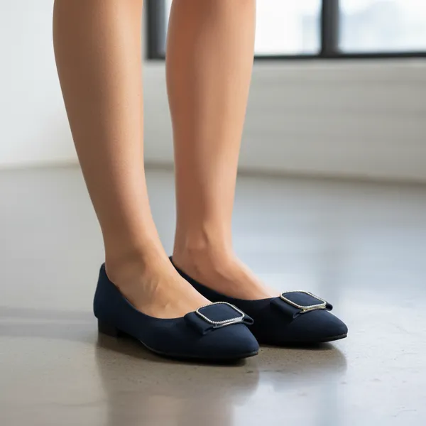 Navy_Vegan_Leather_Premium_&_Elegant_Flats_For_Women