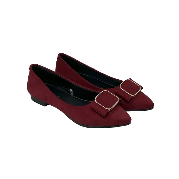Maroon_Vegan_Leather_Premium_&_Elegant_Flats_For_Women
