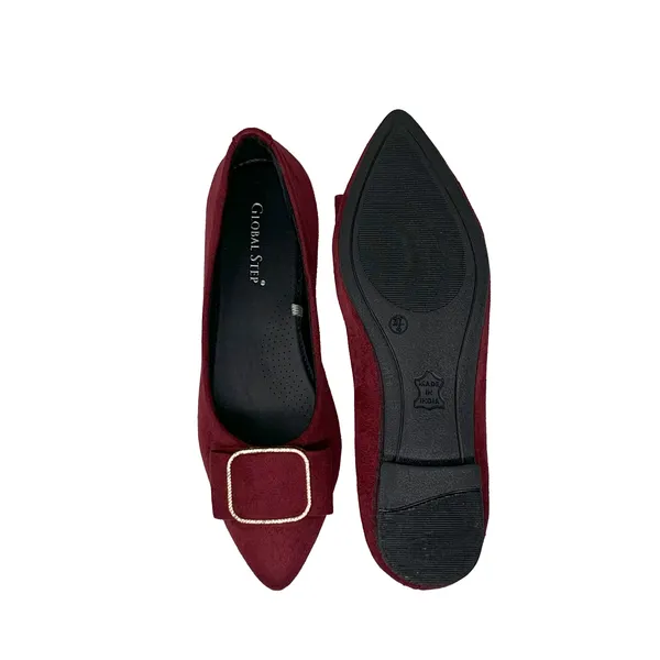 Maroon_Vegan_Leather_Premium_&_Elegant_Flats_For_Women